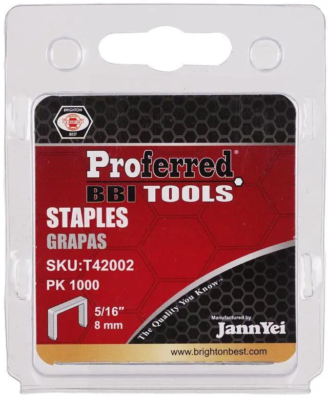Main image of T42002 Staples, 1.2 mm Thick x 10.6 mm Wide, 5/16" (8 mm) Height