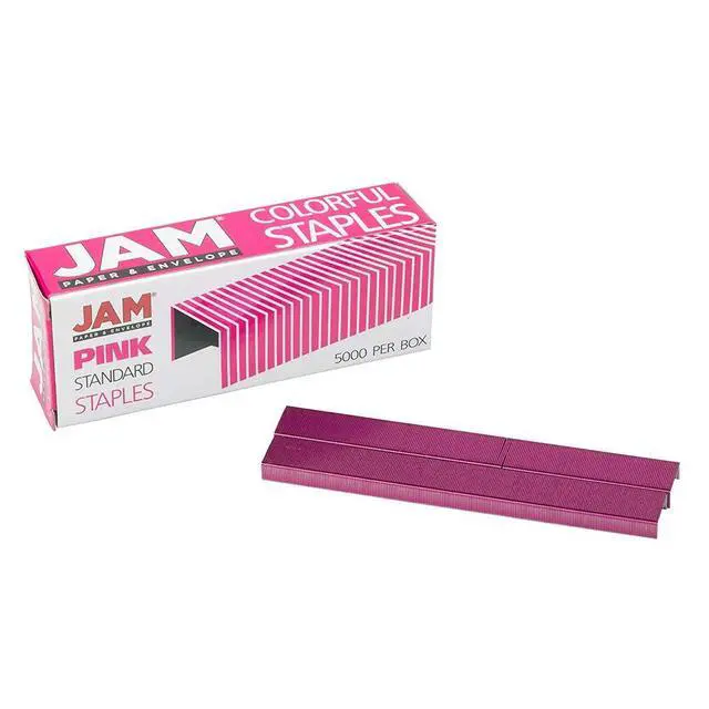 Alt view image 3 of 5 - Standard Size Colorful Staples - Fuchsia Pink - 5000/box