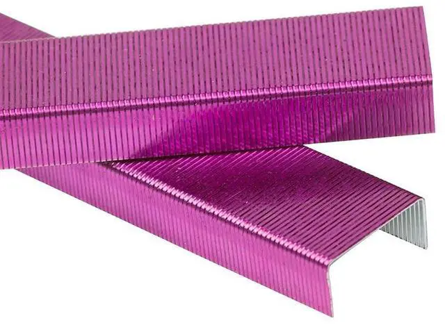 Main image of Standard Size Colorful Staples - Fuchsia Pink - 5000/box