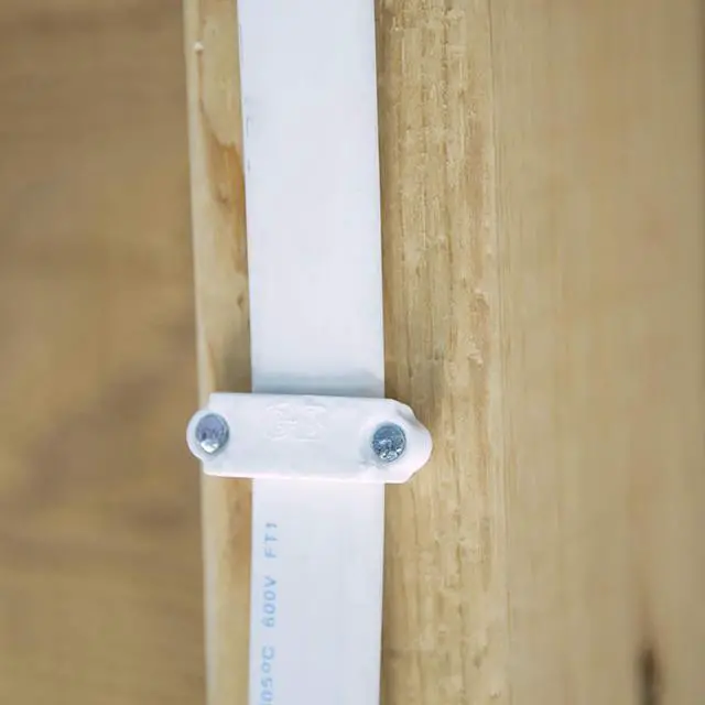 Alt view image 4 of 4 - PS-225J Plastic Staple, ½ Inch., Secures Romex, UF & (NM) Non-Metalic Cable, Polyethylene - UV Resistant, Splinter Free, Application: 14/2, 12/2, 10/2 (NM) Cable, 225 Pk.