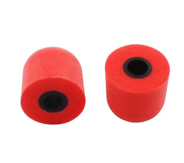 Alt view image 5 of 6 - Foam Ear Tips Compatible with 4.0mm Connect Hole, Medium Size 4 Pairs Soft Memory Foam Earbud Tips, Fit for Most in-Ear Headphones, Foam, Black Gray Red Blue