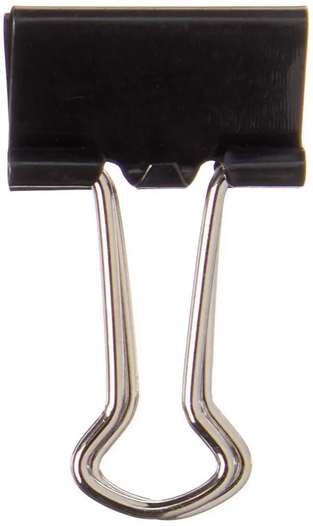 Alt view image 2 of 2 - Binder Clips, Mini, 1/4in. Capacity, Box Of 12
