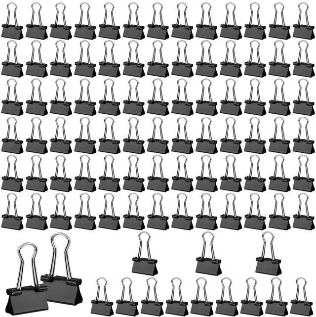Main image of 180Pcs Small Binder Clips, Mini Binder Clips, Clips Office Supplies | Paper Clamps, Binder Paper Clips Binder Clips Small, Mini Clips, Small Paper Clips for Office Supplies Home School (0.63 in )