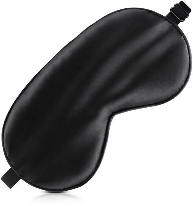 Main image of Sleep Mask Silk Eye Mask for Men Sleeping Mask, Adjustable Elastic Strap for Night Shading Sleep Mask, Soft and Comfortable for Both Men and Women(Black)