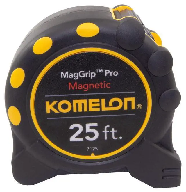 Alt view image 2 of 5 - 7125 Monster Maggrip 25-Foot Measuring Tape with Magnetic End, Yellow, 25ft- Blade
