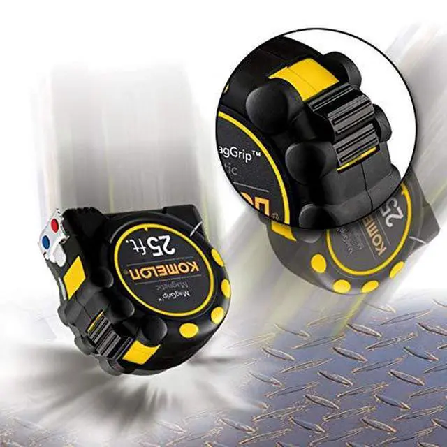 Alt view image 4 of 5 - 7125 Monster Maggrip 25-Foot Measuring Tape with Magnetic End, Yellow, 25ft- Blade