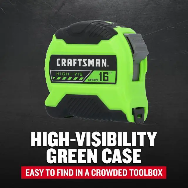 Alt view image 4 of 7 - High-Visibility Tape Measure 16 FT (CMHT38216S)