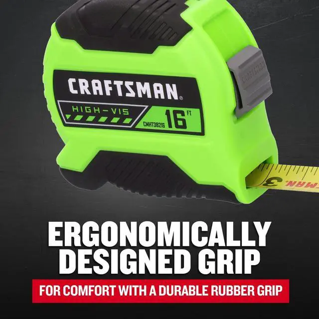 Alt view image 5 of 7 - High-Visibility Tape Measure 16 FT (CMHT38216S)