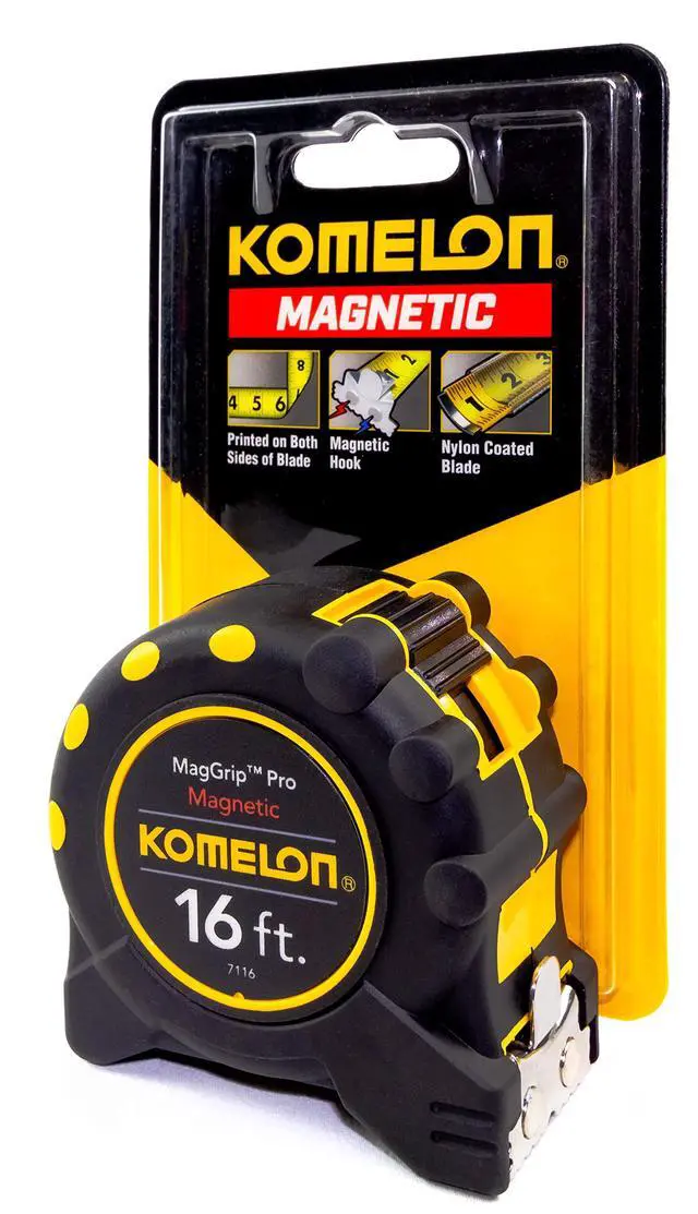 Alt view image 2 of 3 - 7116; 16' x 1" Magnetic MagGrip Pro Tape Measure, Yellow/Black, 16ft - Blade