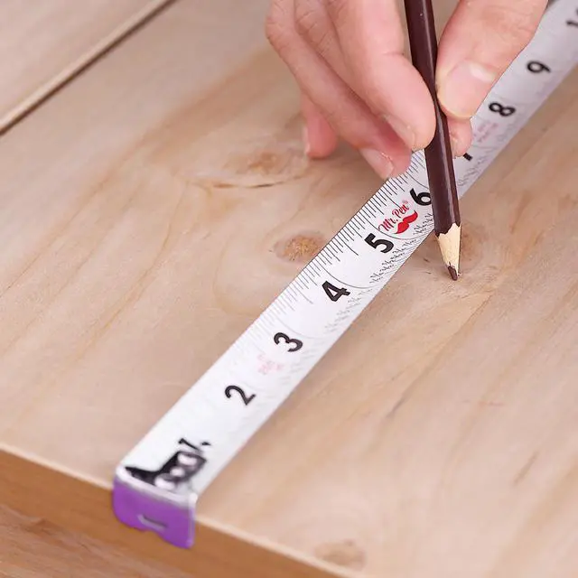 Alt view image 6 of 7 - Retractable Tape Measure 25 ft, Pastel Purple, Easy Read | Steel Retractable Measuring Tape with Fractions, Ideal for Construction & DIY Projects