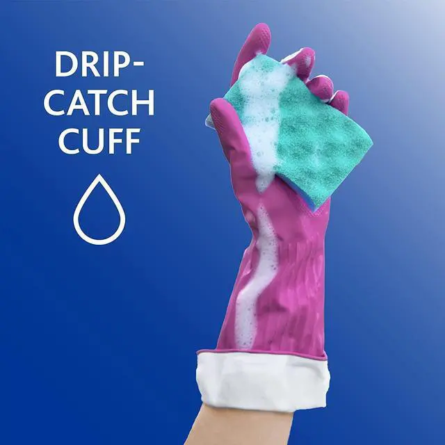 Alt view image 4 of 5 - Living Drip-Catch Cuff Gloves, Medium 1 Pair (Pack of 3)