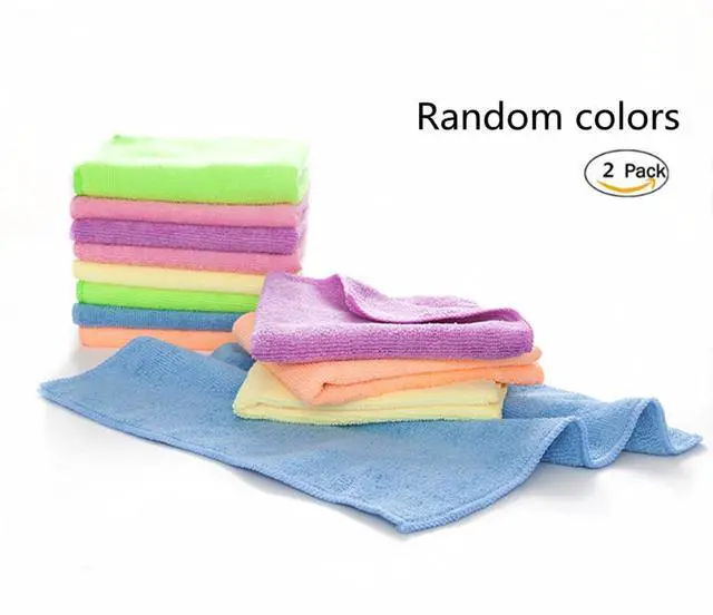 Alt view image 4 of 7 - Rubber Cleaning Gloves Kitchen Dishwashing Glove 2-Pairs And Cleaning Cloth 2-Pack,Waterproof Reuseable.(Small)