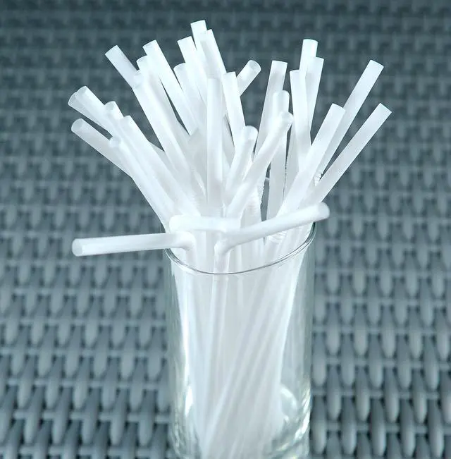 Alt view image 4 of 6 - Bulk Pack of 380 Flexible Plastic Drinking Straws - White, Individually Wrapped, Food-Safe BPA Free, 7.75 Inches Long (1 Box)