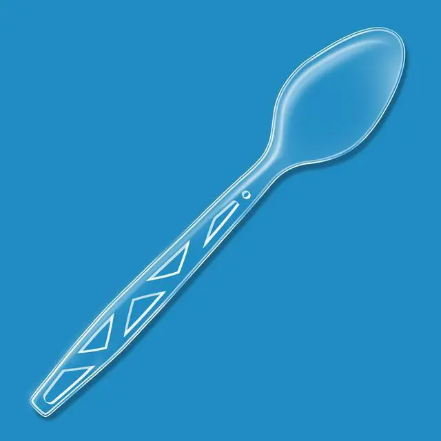 Alt view image 2 of 5 - Disposable Clear Plastic Spoons, Premium Quality, Party Supply for Events, Dinners, Picnics and Family Gatherings, 48 Count