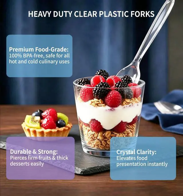 Alt view image 7 of 7 - 390 Count Disposable Clear Plastic Spoon Heavy Duty,6.5 Inch,Bulk | Premium Quality, BPA-Free,Heat Resistant, Transparent, Crystal, for Everyday Use, Party Supply, Events,Wedding, Restaurant