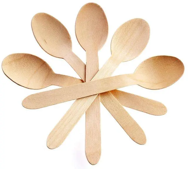Main image of 6.25" Wooden Cutlery Spoons- Pack of 250ct