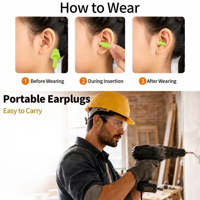 Alt view image 3 of 7 - 8Pairs Silicone Ear Plugs for Swimming Sleeping, Snoring, Work, Concerts,8 Colors Reusable Noise Cancelling EarPlugs with 3-Layer Seal Design (8 Colors)