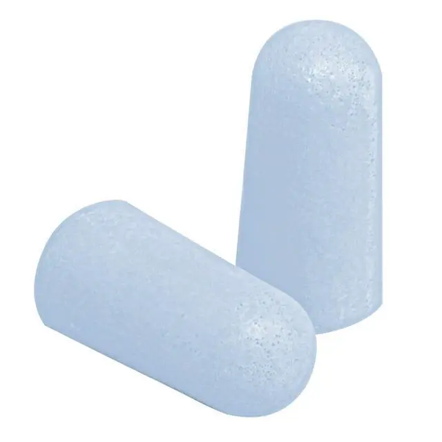 Alt view image 2 of 7 - Disposable Earplugs For Quiet, Studying & Sleep, 80 Pairs (160 Plugs), Noise Reduction Rating (NRR) 32 dB, Comfortable All Night Long, Light Blue Ear Plugs, Come In Resealable Bag (EPQS-80B-SIOC)