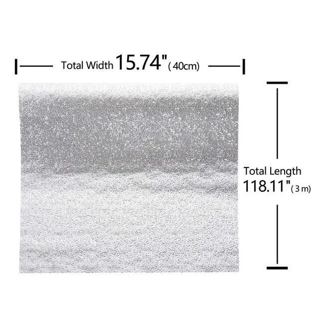 Alt view image 2 of 6 - Kitchen Backsplash Wallpaper Peel and Stick Aluminum Foil Contact Paper Self Adhesive Oil-Proof Heat Resistant Wall Sticker for Countertop Drawer Liner Shelf Liner (15.74x118.11inches)