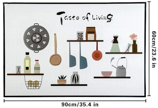Alt view image 2 of 7 - Oil Proof Wall Stickers Wallpaper Kitchen Backsplash Wall Sticker | Protector Tools Pattern Waterproof Heat Resistant Tabletop Self-Adhesive Sticker for Kitchen Dining Room Wood Countertop