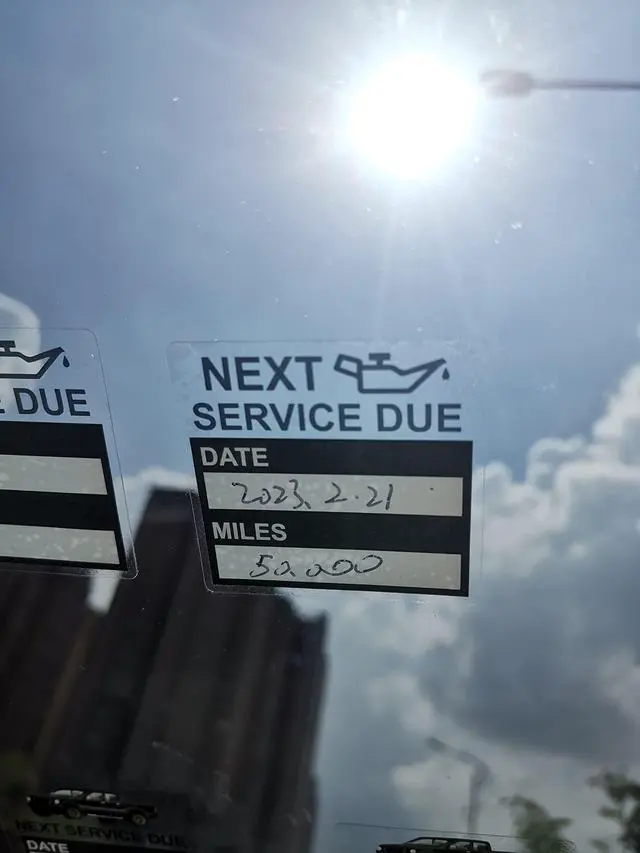 Alt view image 2 of 4 - 2x2 inch 102 PCS Next Service Due Static Cling Oil Change Stickers