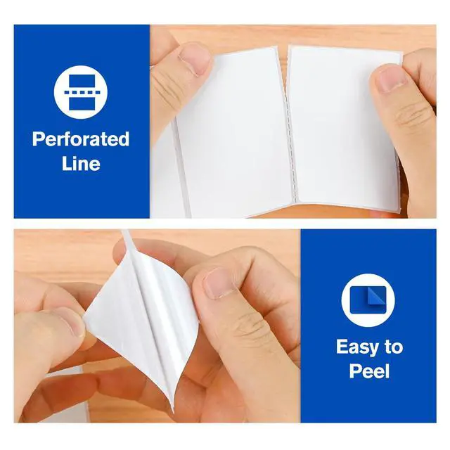 Alt view image 4 of 7 - L Liked 3"x2" Removable Labels 700 Thermal Labels with No Residue | Water & oil resistant, smudge-proof. For home, office, school supplies, organization & inventory tracking