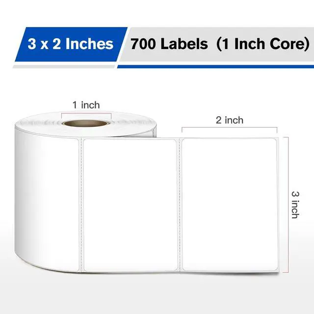Alt view image 2 of 7 - L Liked 3"x2" Removable Labels 700 Thermal Labels with No Residue | Water & oil resistant, smudge-proof. For home, office, school supplies, organization & inventory tracking