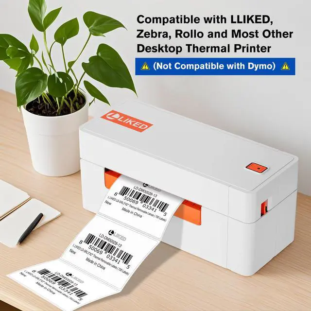 Alt view image 6 of 7 - L Liked 3"x2" Removable Labels 700 Thermal Labels with No Residue | Water & oil resistant, smudge-proof. For home, office, school supplies, organization & inventory tracking