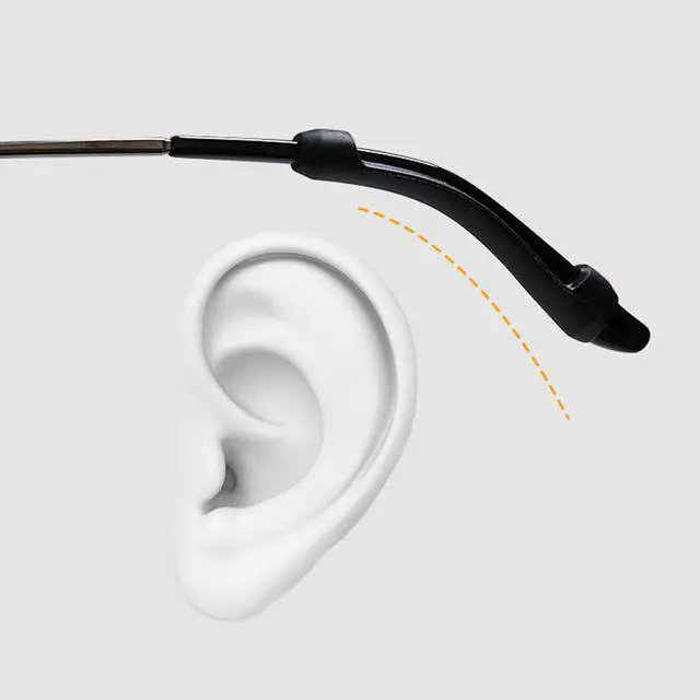 Alt view image 5 of 6 - 12 pairs Eyeglasses Ear Grip, Silicone Ear Hooks Anti-slip Holder Temple Tips Sleeve Retainer for Sunglasses, Reading Glasses, Sports Glasses Belt