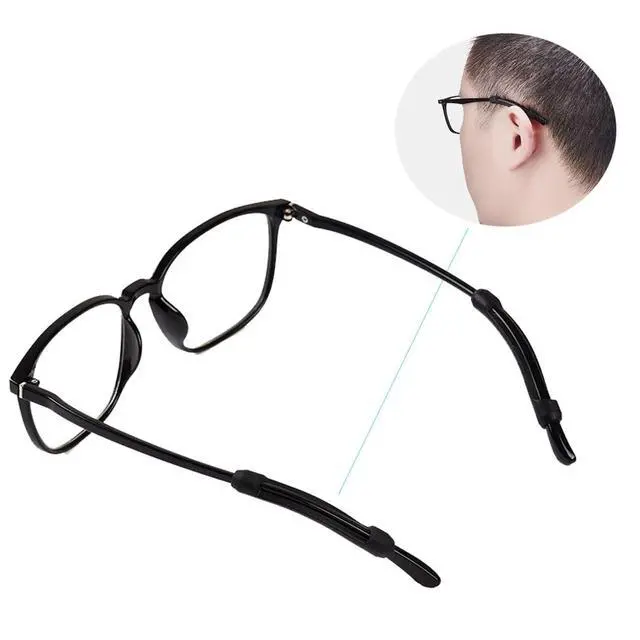 Alt view image 6 of 6 - 12 pairs Eyeglasses Ear Grip, Silicone Ear Hooks Anti-slip Holder Temple Tips Sleeve Retainer for Sunglasses, Reading Glasses, Sports Glasses Belt