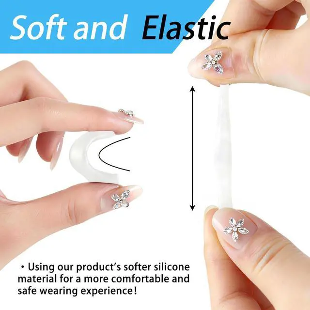 Alt view image 5 of 6 - 6 Pairs 3 Different Sizes Silicone Eyeglass Ear Grips - Anti-Slip Holder Hooks for Sports, Sunglasses & Reading Glasses - Comfortable Sleeve Retainers
