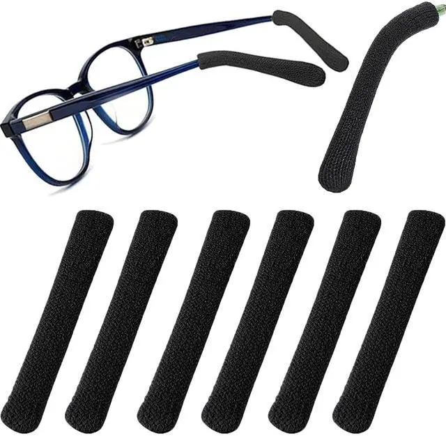 Main image of Soft Knitting Cotton Fabric Glasses Ear Cushion, Upgrade Anti-Slip Elastic Comfort Eyeglass Ear Cushions Grips, Eyeglasses Temple Tips Sleeve Retainer for Glasses Sunglasses Eyewear Accessories