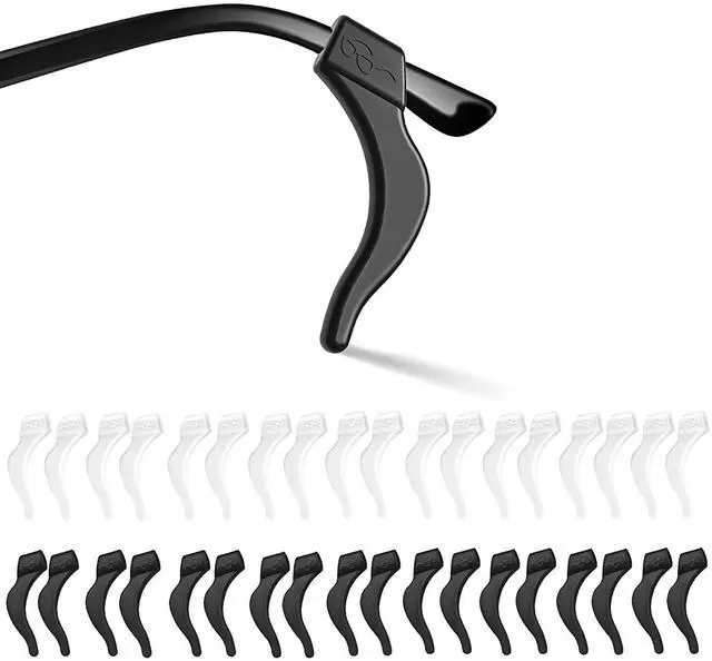 Main image of Eyeglass Ear Grip-20 Pairs eye glasses ear grippers Anti-slip holders for ears,Silicone Ear Hook,glasses ear grip Retainer for Sports Glass Sunglasses Reading