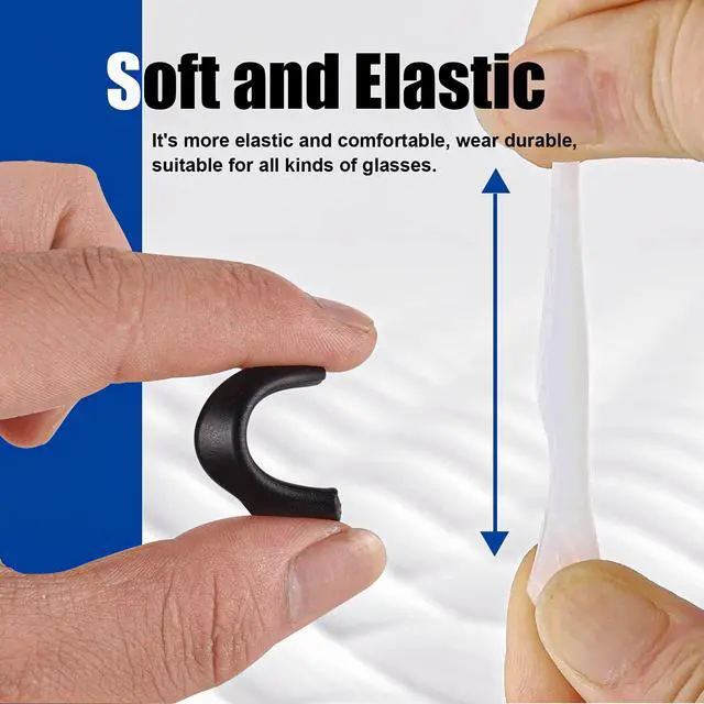 Alt view image 3 of 6 - Eyeglass Ear Grip-20 Pairs eye glasses ear grippers Anti-slip holders for ears,Silicone Ear Hook,glasses ear grip Retainer for Sports Glass Sunglasses Reading