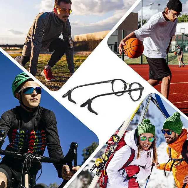 Alt view image 6 of 6 - Eyeglass Ear Grip-20 Pairs eye glasses ear grippers Anti-slip holders for ears,Silicone Ear Hook,glasses ear grip Retainer for Sports Glass Sunglasses Reading