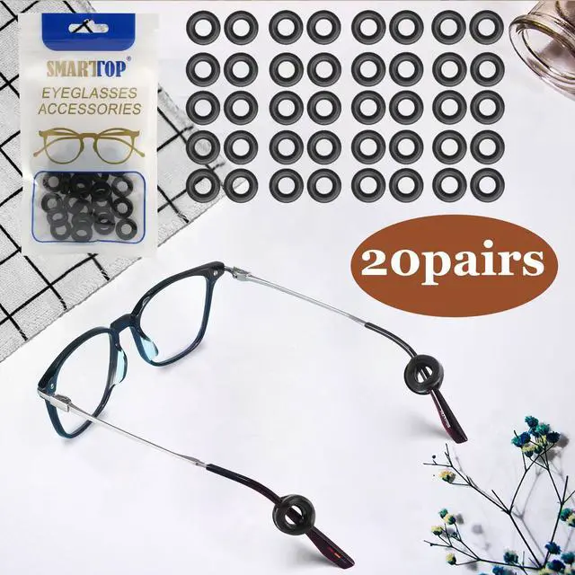 Alt view image 2 of 7 - 14 Pairs Eyeglass Ear Grips Sleeve Holder-Eyeglasses Ear Hooks -Comfort Anti-Slip glasses ear grip-For Kids and Adults Sunglasses, Reading Glasses