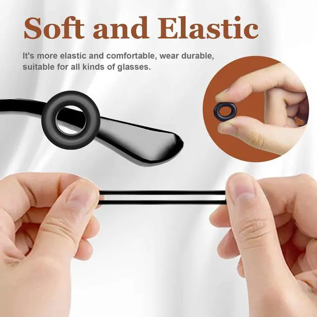 Alt view image 4 of 7 - 14 Pairs Eyeglass Ear Grips Sleeve Holder-Eyeglasses Ear Hooks -Comfort Anti-Slip glasses ear grip-For Kids and Adults Sunglasses, Reading Glasses