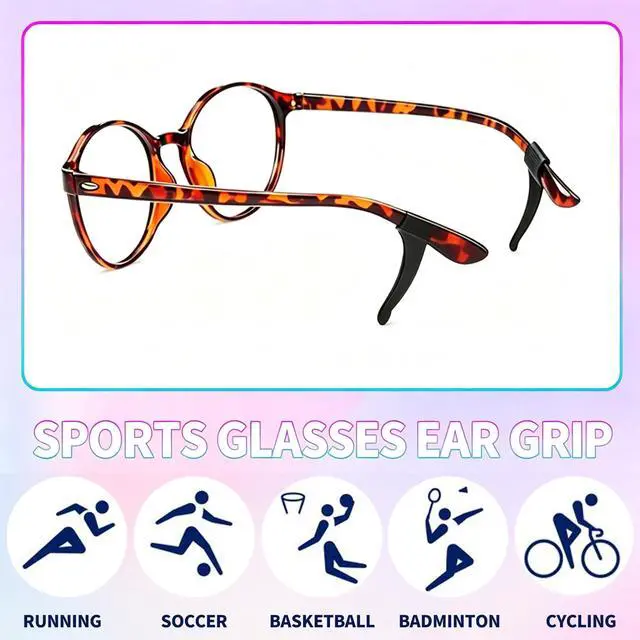 Alt view image 5 of 7 - Glasses Ear Grips, 20 Colors Eyeglass Anti-Slip, Comfortable Silicone Elastic Eyeglasses Temple Tips Sleeve Retainer, Prevent Eyewear Sunglasses Spectacles Glasses Slipping (Mix, M)