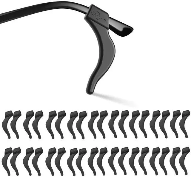 Main image of Eyeglass Ear Grips -20 Pairs eye glasses ear grippers Anti-slip Holder, Silicone Ear Hook, glasses ear grip Sleeve Retainer for Sports Glasses, Sunglasses Reading glass