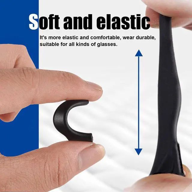 Alt view image 3 of 6 - Eyeglass Ear Grips -20 Pairs eye glasses ear grippers Anti-slip Holder, Silicone Ear Hook, glasses ear grip Sleeve Retainer for Sports Glasses, Sunglasses Reading glass