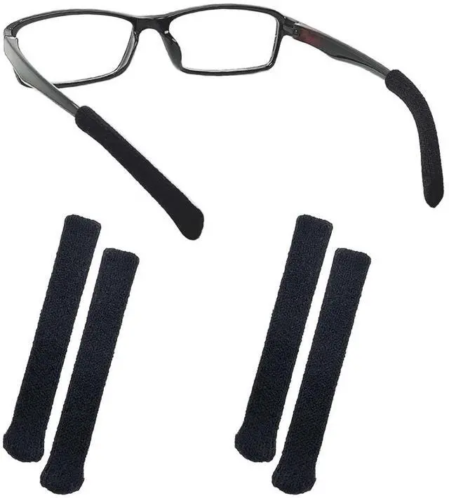 Main image of 2 Pcs Soft Cotton Glasses Ear Cushion, Anti-Slip Elastic Eyeglass Ear Cushions, Eyeglasses Temple Tips Sleeve Retainer, Soft Knitting Eyeglass Ear Grips, Glasses Comfort Ear Pads