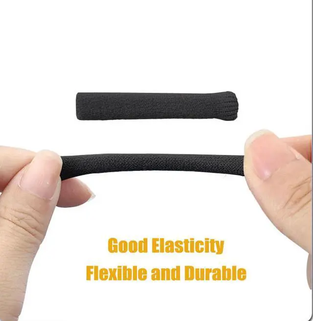 Alt view image 4 of 6 - Soft Knitting Cotton Glasses Ear Cushion, Eyeglasses Temple Tips Sleeve, Non-Slip Comfortable Elastic Eyeglass Retainer for Sunglasses, Reading Glasses Eyewear