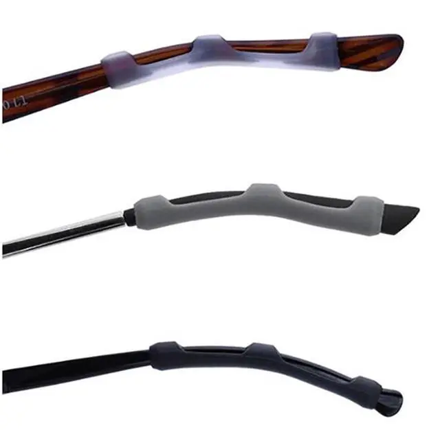 Alt view image 7 of 7 - Eyeglass Ear Cushions, 7 Pairs Soft Silicone Anti Slip Glasses Ear Grip Temple Tips Comfort Ear Hook Pads, Non-Slip Flexible Eyewear Holder for Sports Running Daily Outdoor Wear (Clear 2, all)