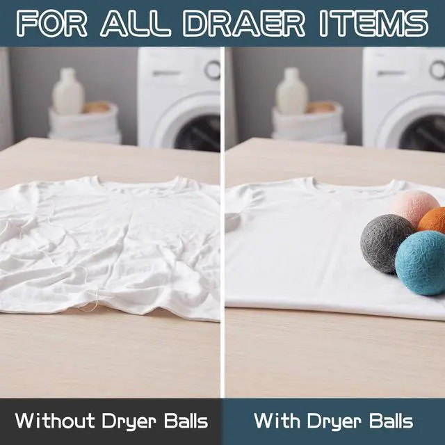 Alt view image 4 of 7 - 10 Pcs Wool Dryer Balls Bulk 3 Inch Laundry Reusable Colored Anti Static Wool Balls Natural No Lint Fabric Softener Dryer Sheets Replaces for Reducing Wrinkles Save Drying Time(Morandi)