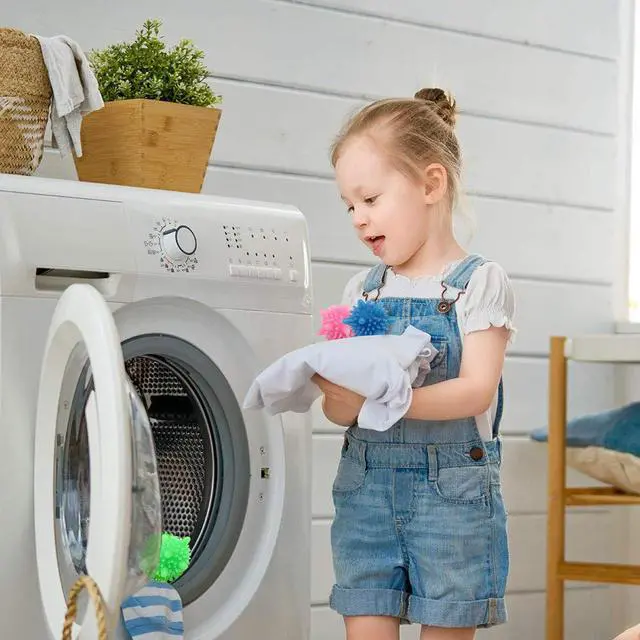 Alt view image 5 of 5 - Washer Balls,Reusable Tangle-Free Eco-Friendly Laundry Scrubbing Balls,Solid Colorful Laundry Washing Balls Enhance Your Machine Cleaning Power (15 Pcs)