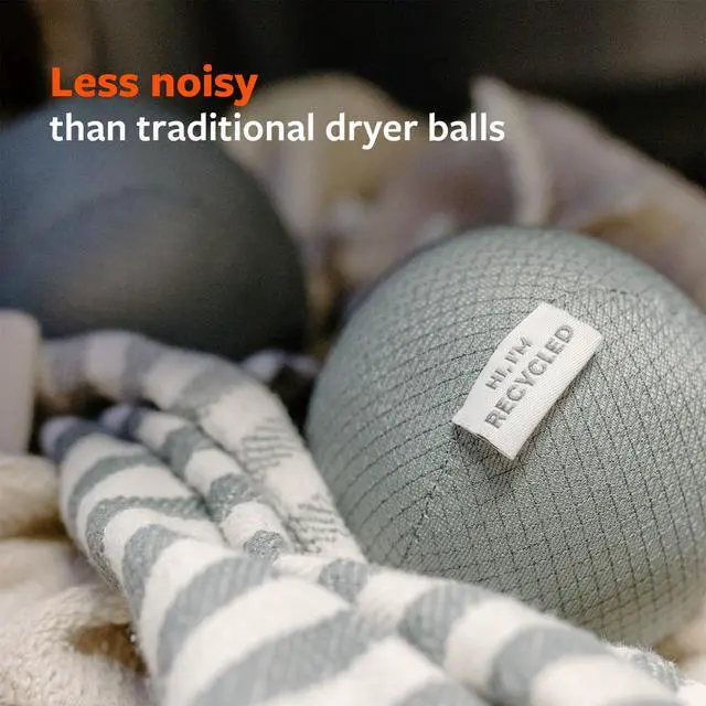 Alt view image 4 of 7 - Quiet Giant Anti-Static Dryer Balls, Removes Static, Vegan | A vegan, reusable alternative to dryer sheetsquieter and longer-lasting than wool.
