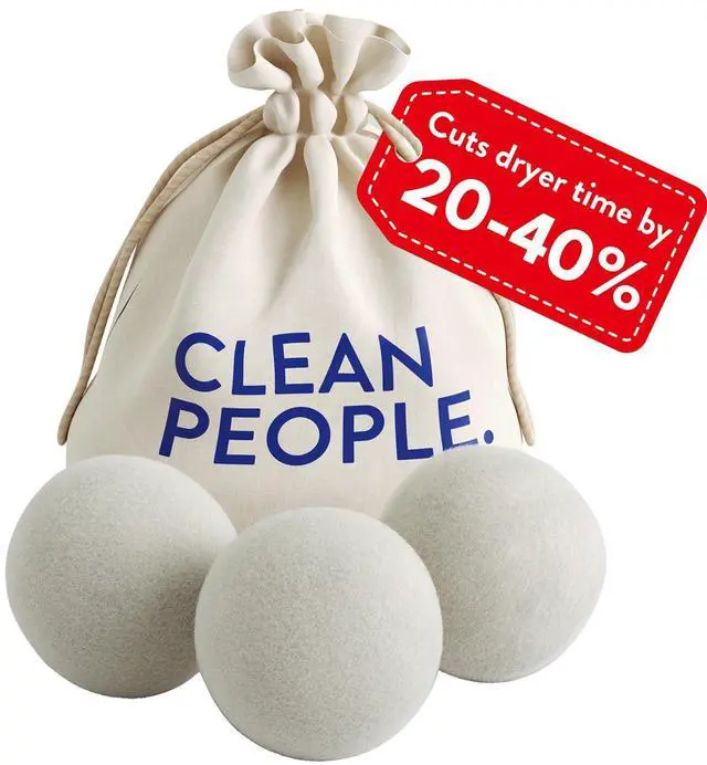 Main image of 100% New Zealand Wool Dryer Balls - 3 Pack - for Laundry, Fabric Softening, Anti Static, No Lint, Odorless and Reusable