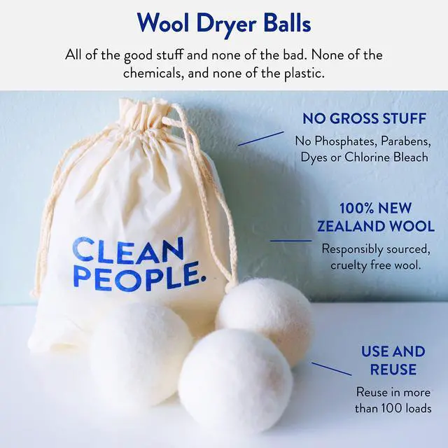 Alt view image 3 of 5 - 100% New Zealand Wool Dryer Balls - 3 Pack - for Laundry, Fabric Softening, Anti Static, No Lint, Odorless and Reusable