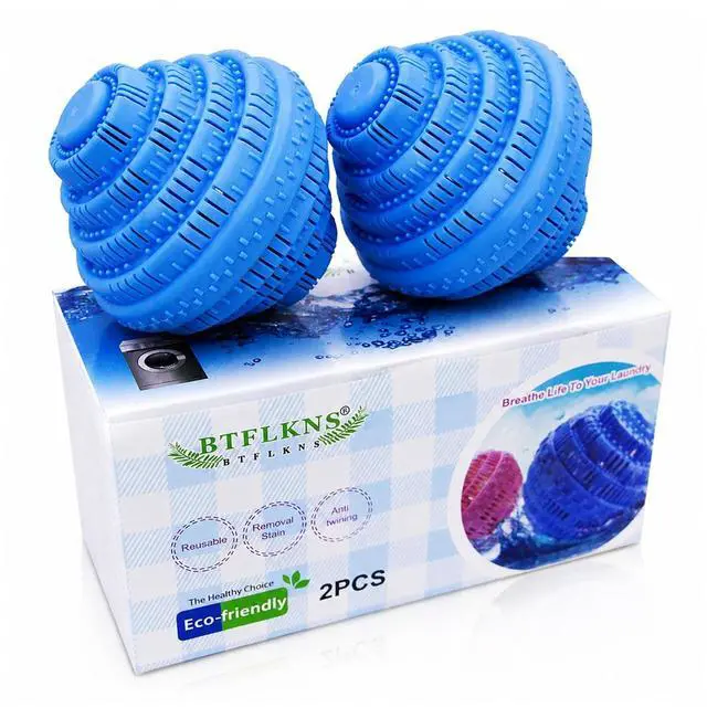 Main image of Laundry Balls Set, Eco-Friendly Laundry Balls, 2Pack, Blue | Premium Washing Ball, Super Soft Shell Doesn't Hurt Clothes, Advanced Ceramic Balls, 2000 Washing Cycle