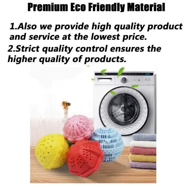 Alt view image 5 of 6 - Laundry Balls Set, Eco-Friendly Laundry Balls, 2Pack, Blue | Premium Washing Ball, Super Soft Shell Doesn't Hurt Clothes, Advanced Ceramic Balls, 2000 Washing Cycle